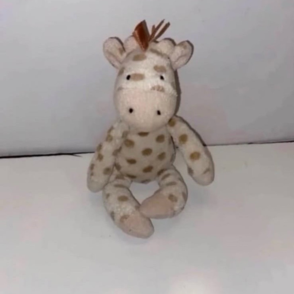 Little Jellycat Georgie Giraffe Rattle Plush, 9"